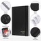 Daily Planner Undated, Asten To Do List Notebook Hourly Schedules Spiral Appointment Planner for Men and Women,PVC Hardcover,Elastic Closure, Inner Pocket 8.3" x 5.8" (Black)